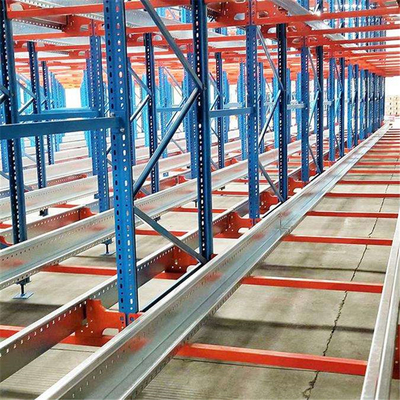 Cold Rolled Radio Shuttle Storage Rack Warehouse Racking System Customized Density