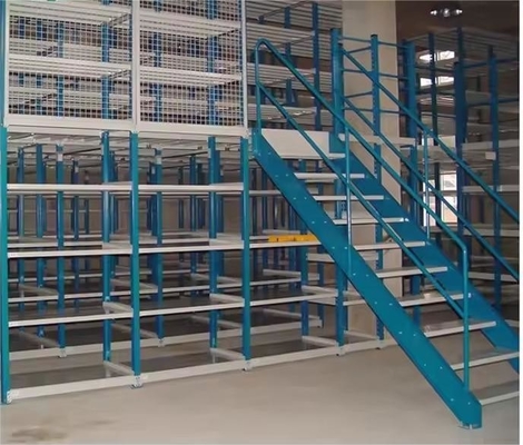 OEM Supported Mezzanine Racking System 800kg/Sqm Load Floor Decking Included