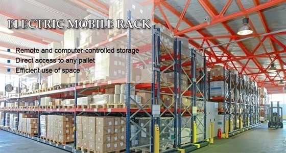 Space Saver Mobile Shelving Mobile Racking System With 5-15m Height