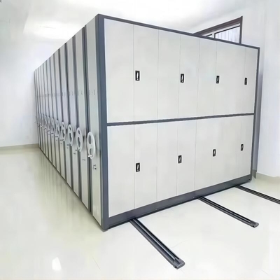 Steel Warehouse Library Movable Racking System , Mobile Storage Shelving Units