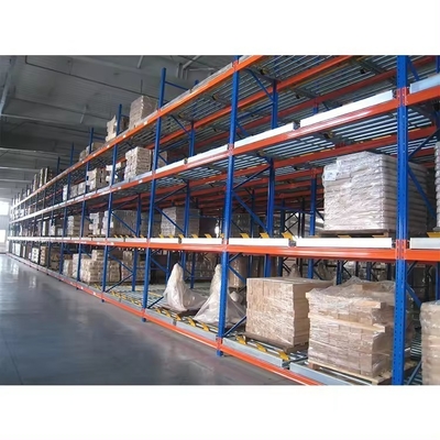 Gravity Pallet Racking Industrial Roller Shelf And Efficiency For Warehouse Storage
