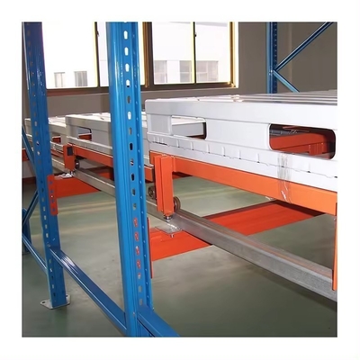 Warehouse Storage Push Back Racking System , Heavy Duty Push Back Shelving