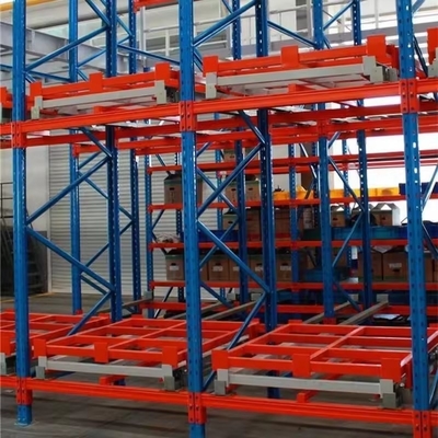 Customized Heavy Duty Push Back Racking System For Warehouse Organization