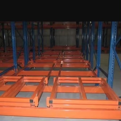 Customized Heavy Duty Push Back Racking System For Warehouse Organization
