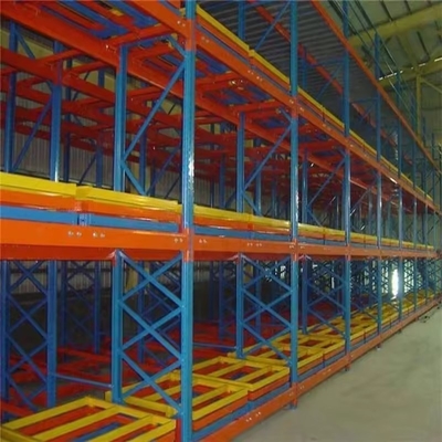 Customized Heavy Duty Push Back Racking System For Warehouse Organization