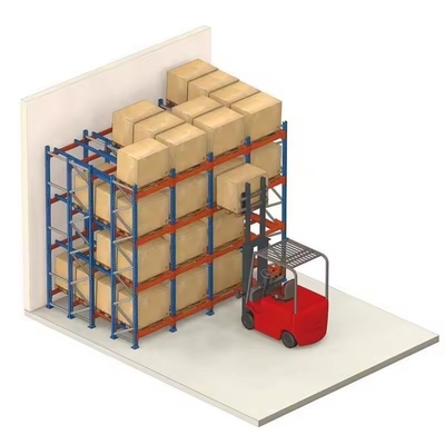 100-1000 Capacity Heavy Duty Push Back Racking System for Pallet Storage Optimization