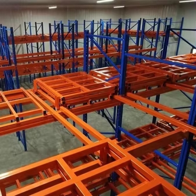 Customized Steel Q235B Push Back Pallet Racking For Increased Storage Density