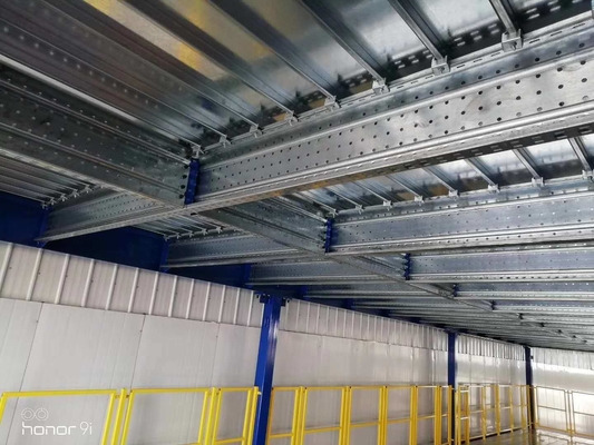 Mezzanine Racking System With Stairs , Racking Mezzanine Floor Adjustable Length