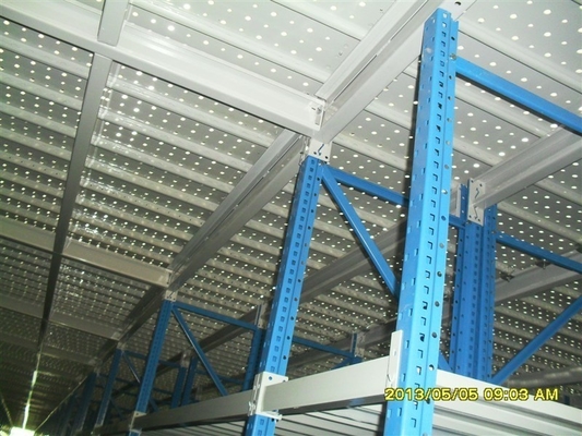 Powder Coating Mezzanine Racking System ,  Warehouse Storage Mezzanine Platform