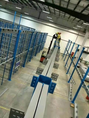 Customized Steel Mezzanine Platform Racking Systems For Warehouse Storage Fixed Mobility