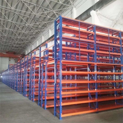 High Density Heavy Duty Mezzanine Racking System Multi Tier 300kg-1000kg/Sqm