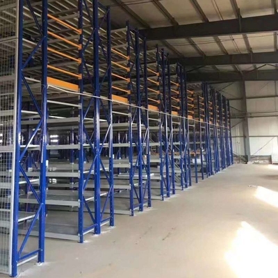 Three Floors Mezzanine Racking System ，Warehouse Storage Mezzanine Platforms