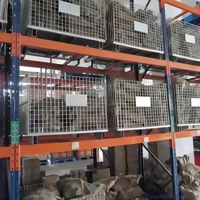 Heavy Duty Stackable Wire Mesh Pallet Cage With 4.2-6mm Wire Diameter