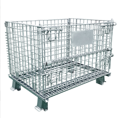 Heavy Duty Stackable Wire Mesh Pallet Cage With 4.2-6mm Wire Diameter