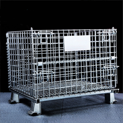 Heavy Duty Stackable Wire Mesh Pallet Cage With 4.2-6mm Wire Diameter