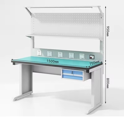 Customized 1200*1200*3600 Mobile Phone Technician Repairing Workstation Desk Assembly