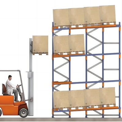 Conventional Customized Push Back Rack For Warehouse 1000.00cm * 600.00cm * 1000.00cm