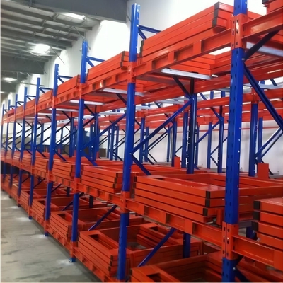 Conventional Customized Push Back Rack For Warehouse 1000.00cm * 600.00cm * 1000.00cm
