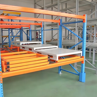 Conventional Customized Push Back Rack For Warehouse 1000.00cm * 600.00cm * 1000.00cm