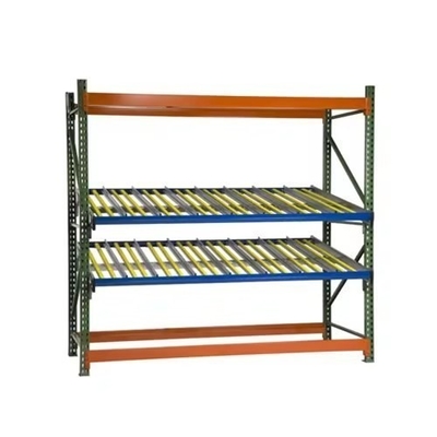 Q235B Material Fluent Racking Carton Flow Racking System Type With Roller Beds Fifo