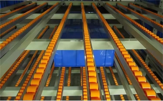 Q235B Material Fluent Racking Carton Flow Racking System Type With Roller Beds Fifo