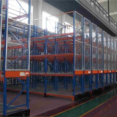 Electric Mobile Pallet Racking Warehouse Retrieval System High Density Automated Type