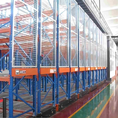 Electric Mobile Pallet Racking Warehouse Retrieval System High Density Automated Type
