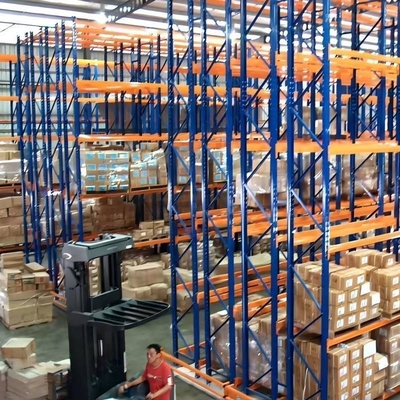 Powder Coating Q235B Double Deep Pallet Racking With Customized Package Size