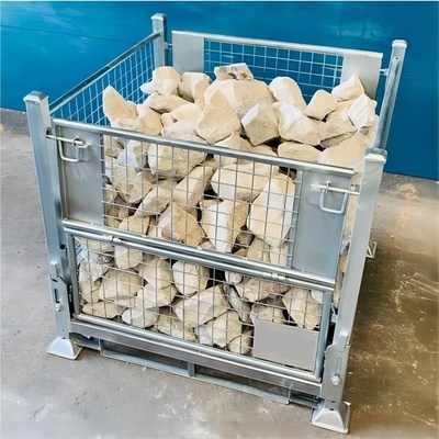Development Conventional Stackable Mesh Steel Stillage Wire Container Cage for Waste