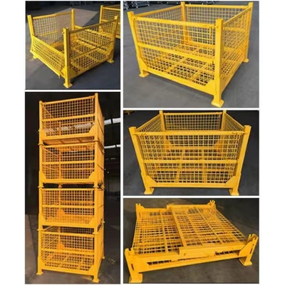 Customized Foldable Warehouse Storage Container for Logistics Steel Turnover Box
