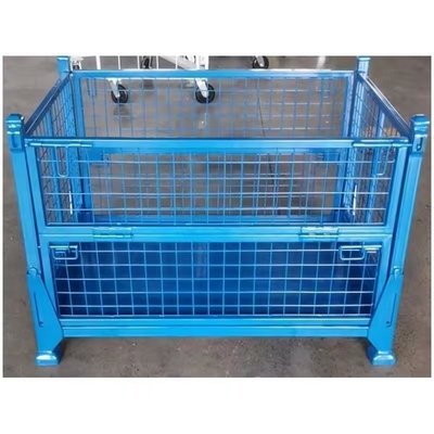 Customized Foldable Warehouse Storage Container for Logistics Steel Turnover Box