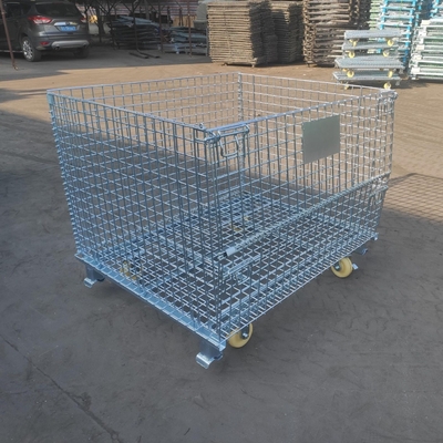 Serviceability Common Large Metal Wire Mesh Storage Containers for Customized Warehouse