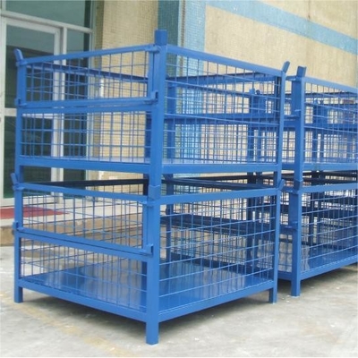 Warehouse Transport Welded Wire Mesh Basket with Caster 1000*800*1000cm Package Size