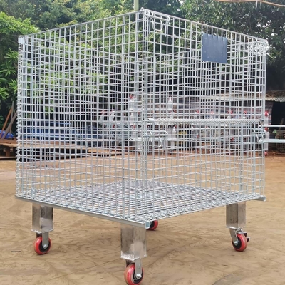 Selective Pallet Racking Wire Mesh Storage Containers with Serviceability and Common