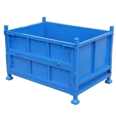 Auto Component Storage Stillage Foldable Steel Container With QF-stack Racking And Material