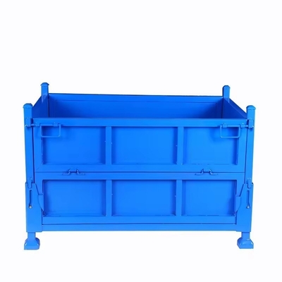 Auto Component Storage Stillage Foldable Steel Container With QF-stack Racking And Material