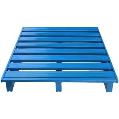 2 Way Forklift Entry Heavy Duty Steel Pallet for Warehouse 0-5m Height Durable Design