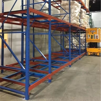 Galvanized Heavy Duty Push Back Pallet Racking System for Warehouse Storage Structure