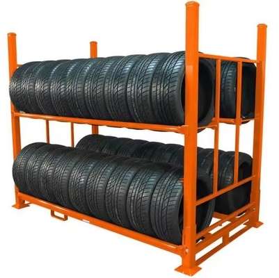 High Density Warehouse Stacking Racks , Truck Spare Metal Stacking Shelves