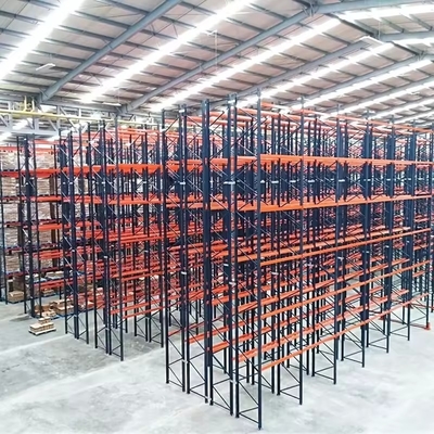 Heavy Duty Double Deep Pallet Rack System Custom Colors Weight Capacity