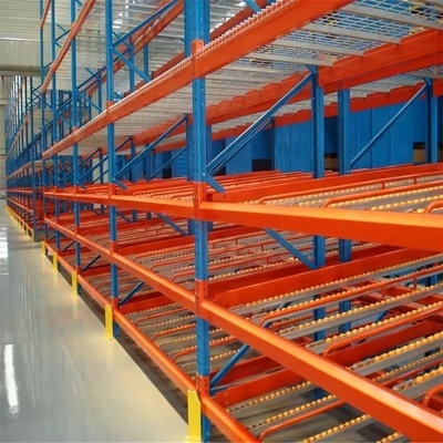 Height 5-15m QF-Gravity Pallet Rack For Smooth Fluent Strips