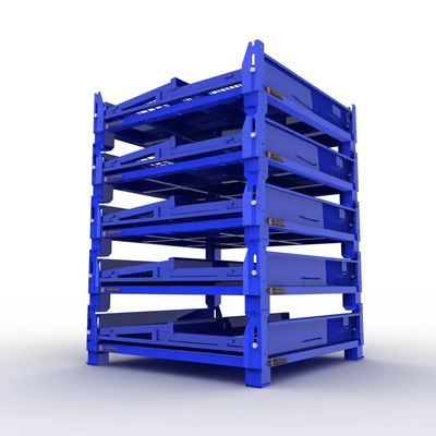 100-1500kg Capacity Stackable Steel Pallet Rack Cages For Durable Storage (Các lồng thép có thể xếp chồng lên nhau để lưu trữ lâu dài)