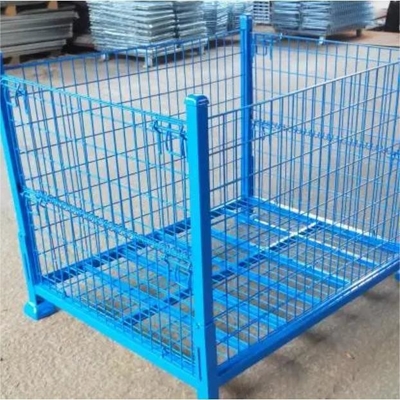 Warehouse Transport Welded Wire Mesh Basket with Caster 1000*800*1000cm Package Size