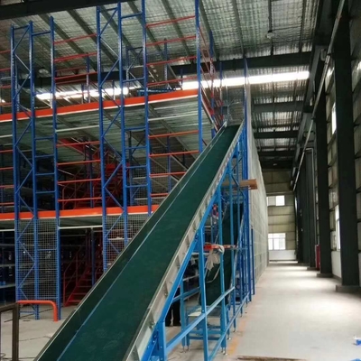 Small Warehouse Storage Fixed Mobility Mezzanine Platform Heavy Duty Racking Solution